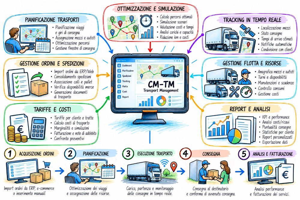 CM-TM Traffic Manager software communication control
