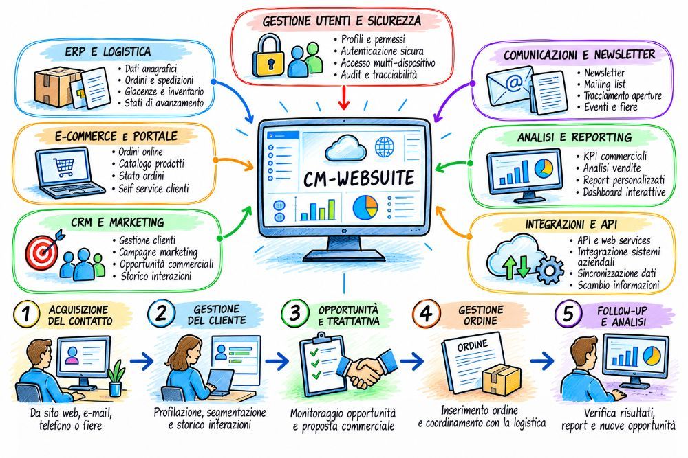 CM-WebSuite dashboards and KPIs